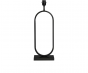 Tafellamp Oval mat zwart 21x10x45 (excl. lampenkap)