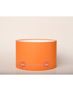 Oranje ovale lampenkappen 30cm cilinder