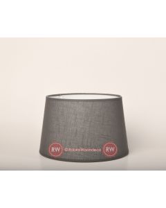 Ovale lampenkappen 35cm grijs fijn linnen