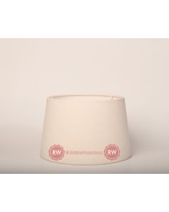 Ovale lampenkap taps 30cm room wit (fijn linnen)
