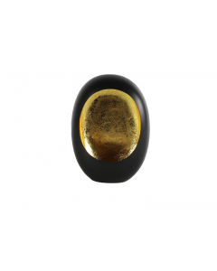 Theelicht Marrakech Egg M zwart-goud