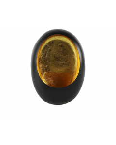 Theelicht Marrakech Egg XL zwart-goud