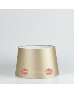 Ovale lampenkap taps 35cm champagne kleur