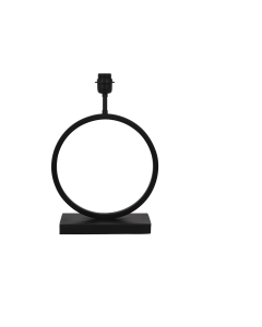 Tafellamp circle S mat zwart 30x12,5x42 cm (excl. lampenkap)